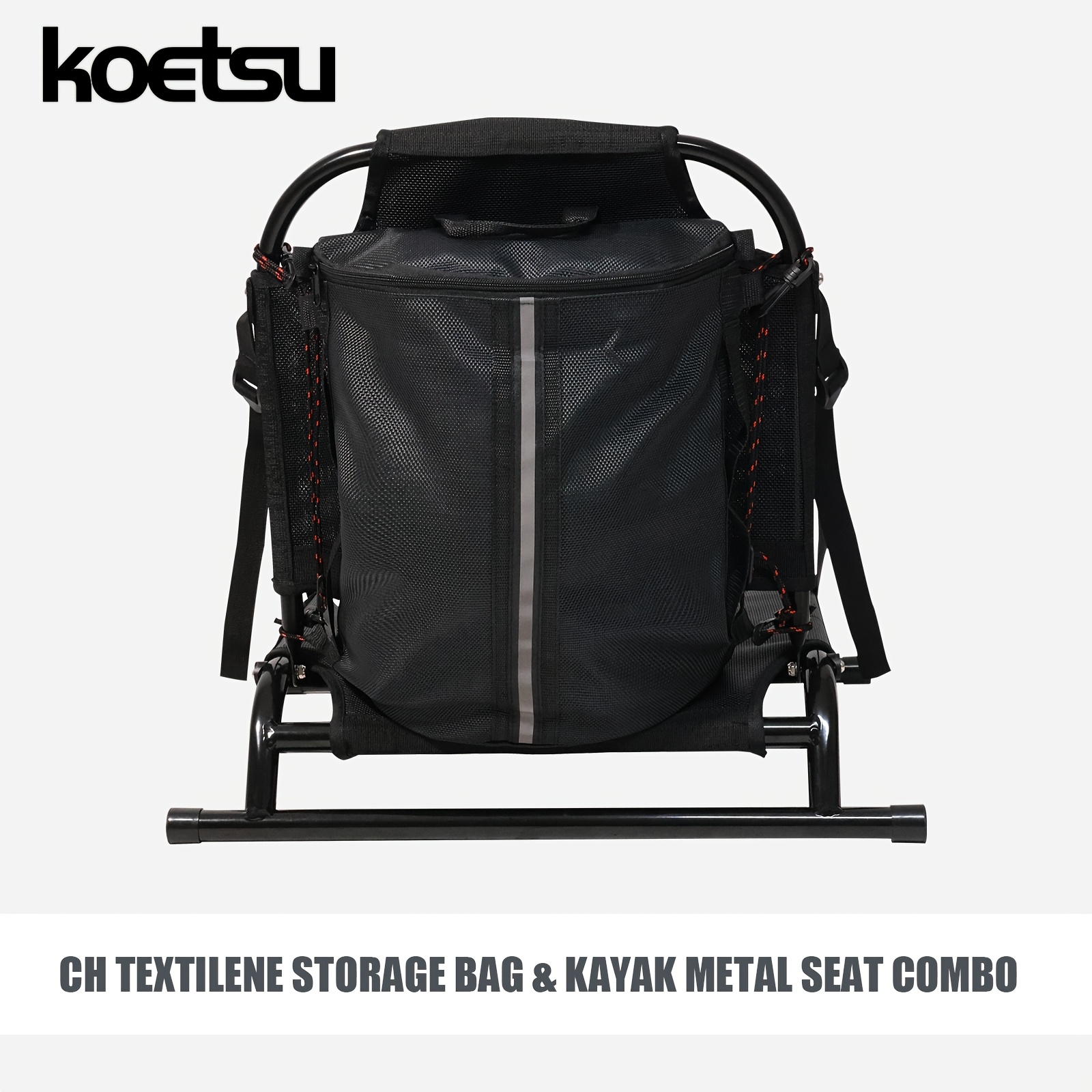Fishing Kayak Crate - KOETSU Kursi Kayak Logam + Tas