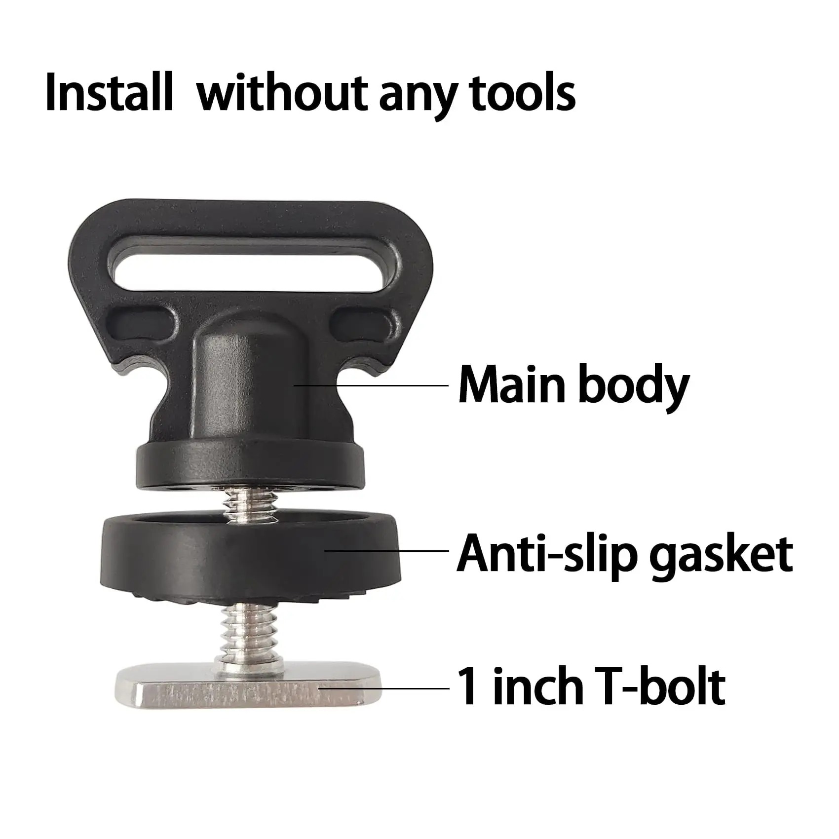 Fishing Kayak Rod Holder - Penahan Kayak Track Tie Down Horizontal/Vertikal